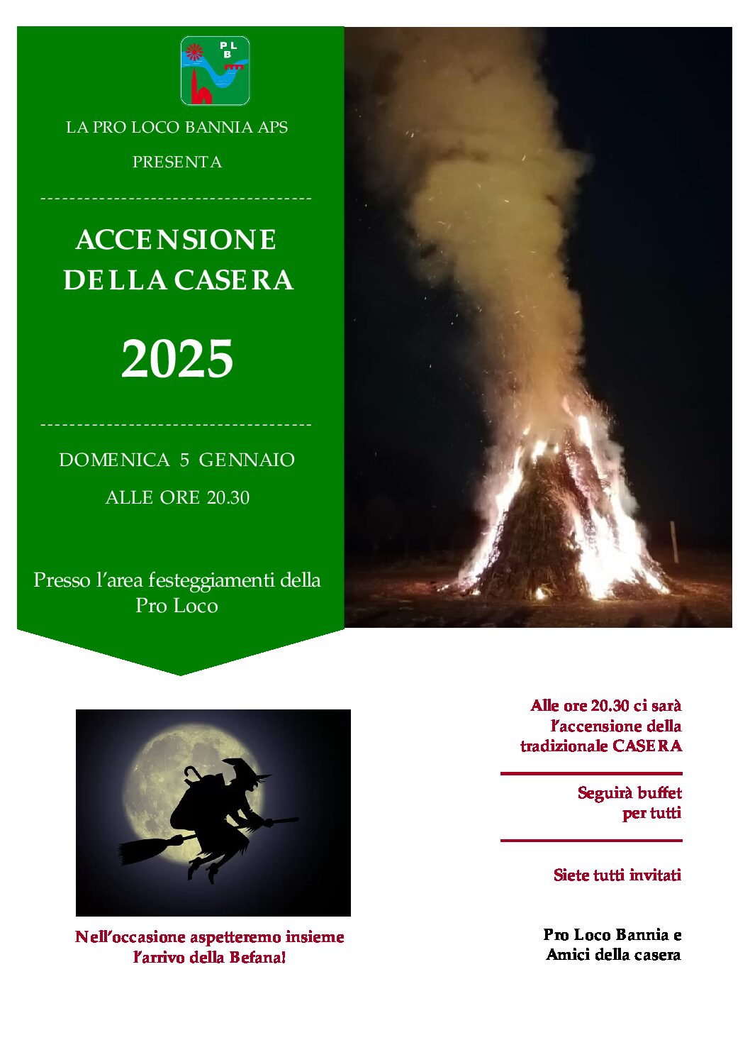 Accensione della Casera 2025